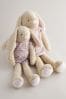 Brown Bunny In A Dress rib-knit Toy