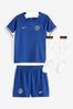 Nike Blue Kids FC 23/24 Little Home 3 Piece Kit Chelsea Shirt