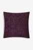 Purple Heavyweight Chenille 59 x 59cm Cushion