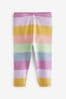 Rainbow Stripe Rib Jersey gaia Leggings (3mths-7yrs)