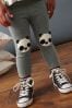 Grey Panda Embroidered Leggings (3mths-7yrs)