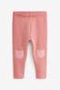 Mid Pink Cosy Fleece Lined Leggings (3mths-7yrs)