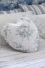 Shabby Chic by Rachel Ashwell® Rose Blossom Aqua Heart Cushion