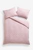 Shabby Chic by Rachel Ashwell® Vintage Ditsy Pink Flat Piped Duvet Cover and Pillowcase Set