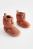 Rust Brown Pram Thinsulate™ Lined Snow Boots Taupe (0-24mths)