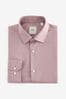 Dusky Pink Regular Fit Easy Care Single Cuff Shirt, Regular Fit