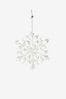 6 Pack Iridescent Shatterproof Snowflake Christmas Baubles