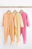 Pink/Gelb - Baby Schlafanzüge, 3er-Pack (0 Monate bis 3 Jahre)
