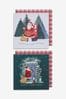 20 Pack Santa Scene Christmas Cards
