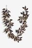 Metallic Metallic Leaf Christmas Decoration 150cm Garland