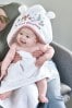 White Christmas Newborn Hooded Towel