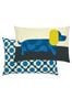 Orla Kiely Blue Dachshund Cushion