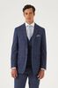 Skopes Blue Tailored Fit Anello Check Suit: Jacket