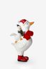 White Christmas Geese Ornament