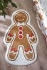 Brown Gingerbread Christmas Bath Mat