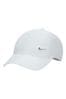 Nike White Dri-FIT Club Unstructured Metal Swoosh Cap