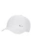 Nike White Dri-FIT Kids Club Unstructured Metal Swoosh Cap