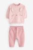 pinkes Häschen - Baby Kuscheliges 2-teiliges Set mit Pullover und Leggings