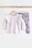 Lilac Purple 2 Piece Baby Sweater and Leggings Set