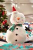 Snowman Light Up Christmas Cushion