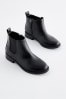 Black Wide Fit (G) Low Chelsea Boots, Wide Fit (G)