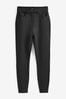 Black Ponte Slim Leg Trousers, Regular