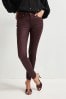 Berry Red Coated Skinny Jeans, Regular