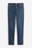 Dunkelblau - Jeans in Slim Fit aus Power Stretch Denim, Regular