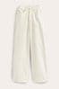 Boden White High Rise Wide Leg Jeans