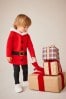 Red Santa Dress Up Long Sleeve Christmas T-Shirt (3mths-7yrs)