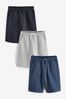 Mehrfarbig/Schwarz - Basic Jersey-Shorts (3-16yrs), 3er-Pack