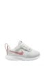 Nike White/Pink Tanjun GO Easy On Infant Trainers