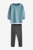 Blue Long Sleeve T-Shirt and Leggings Set (3mths-7yrs)