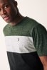 Black/Green Block T-Shirt, Regular