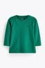 Emerald Green Long Sleeve Plain T-Shirt (3mths-7yrs)