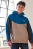 Petrol/Stein - Kapuzensweatshirt mit Blockfarben (3-16yrs)