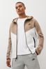 Nike Khaki/White Tech Fleece Full Zip Hoodie