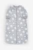 Grey Stars Baby Supersoft Fleece Long Sleeve 2.5 Tog Sleep Bag