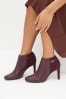 Burgundy Red Forever Comfort® Round Toe Shoe Boots