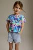 Blue Butterfly Boxy T-Shirt (3-16yrs)