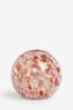 Pink Confetti Sphere Battery Operated Feature Light