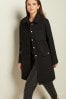 Black Fuller Bust Dolly Coat, Regular