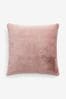 Pink Soft To Touch Plush 50 x 50cm Faux Fur Cushion, 50 x 50cm