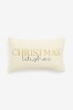 Ivory Christmas Wishes Cushion