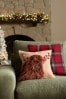 Natural Christmas Hamish The Highland Cow Jingle Bells Cushion