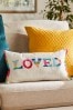 Dementia UK Multi Bright Embroidered Love Cushion