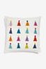 Multi Bright Christmas Tree Cushion