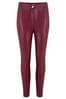 Pour Moi Red Elise Stretch Faux Leather Skinny Trousers