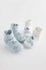 Blue Mummy And Daddy Baby Booties 2 Pack (0-24mths)