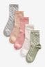 Multi 5 Pack Cotton Rich Ankle Socks